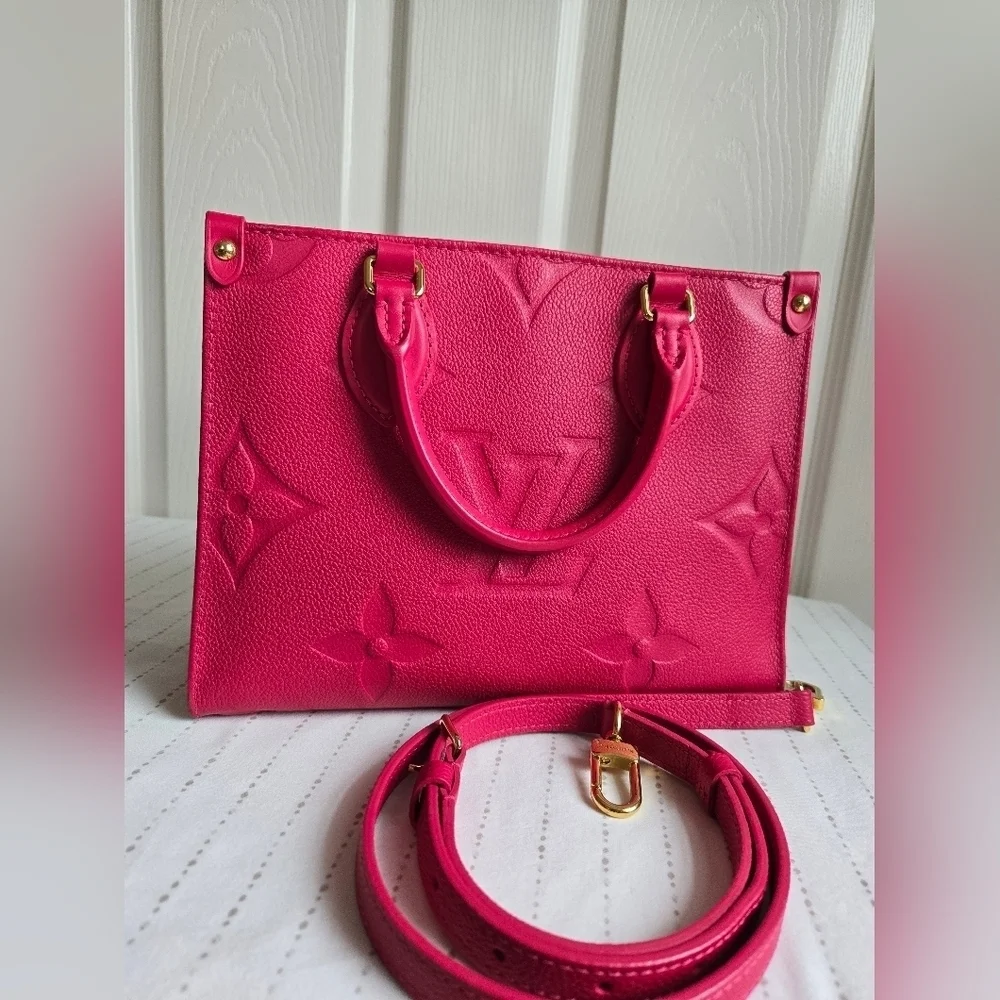 Louis Vuitton Onthego PM – Freesia Pink (Empreinte, Rare)